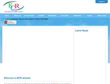 Tablet Screenshot of ecrinternationalschool.com